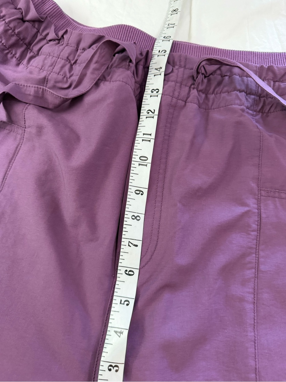 FREE PEOPLE Movement Fresh Start Pants Black Tea Purple Barrel Leg  L - Picture 11 of 13